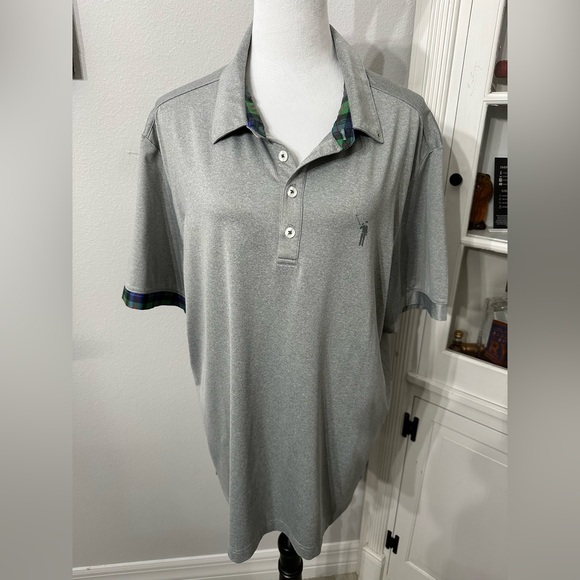 William Murray Golf Gray Polo with Relaxed Fit - Picture 1 of 7
